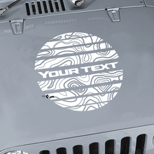 Jeep Wrangler grafische kit Vinyl Wrap Sticker sticker Blackout Contour kaart Hood Сircle Strobe stijl sticker sticker
 2