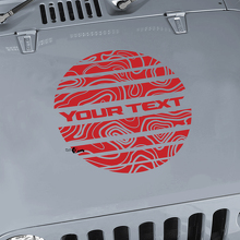 Jeep Wrangler grafische kit Vinyl Wrap Sticker sticker Blackout Contour kaart Hood Сircle Strobe stijl sticker sticker
 3
