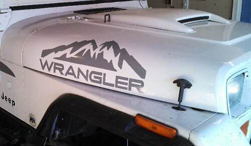 2 Jeep Wrangler Rubicon BERGEN CJ TJ YJ JK XJ Vinyl Sticker#2