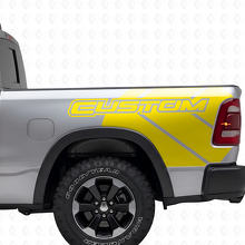 Dodge Ram Rebel Grunge Logo Truck bed Vinyl Sticker sticker afbeelding
_6