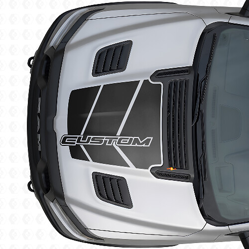 Aangepaste Strobe Motorkap Vinyl Sticker Graphic voor Dodge Ram