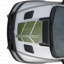 Aangepaste Strobe Motorkap Vinyl Sticker Graphic voor Dodge Ram_3