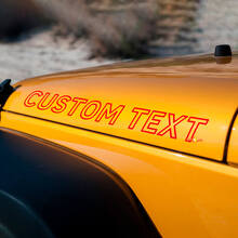 Maatwerk Outline Motorkap Lettering Vinyl Decal Kit voor Jeep Wrangler_2