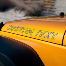 Maatwerk Outline Motorkap Lettering Vinyl Decal Kit voor Jeep Wrangler_3