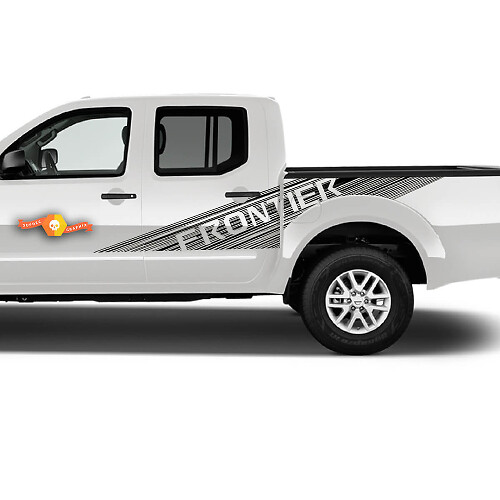 Frontier Letterstrips Stijl Zijdelings Vinyl Decal Kit voor Nissan Frontier