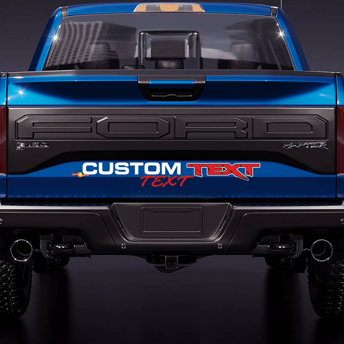 CUSTOM TEKST Blok- en Script Achterkleplettering Vinyl Sticker voor Musclecar truck krachttruck