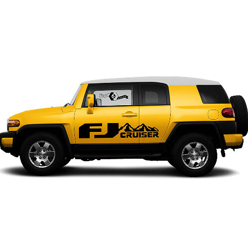 FJ Mountain Style Deur Vinyl Decal Kit voor Toyota FJ Cruiser