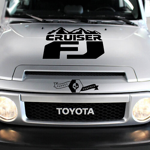 Toyota FJ cruiser Bergen motorkap sticker Sticker
