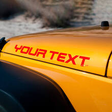Aangepaste motorkapletter vinyl decalset voor Jeep Wrangler_2