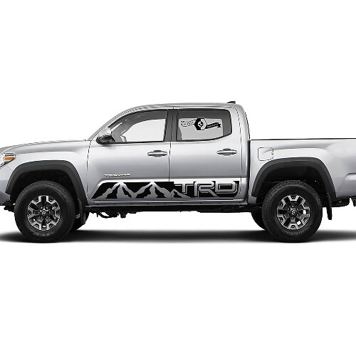 Paar strepen voor Tacoma Side Rocker Mountains TRD Panel Vinyl Stickers Sticker geschikt voor Toyota Tacoma
