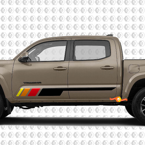 Vintage stijl deurstrepen vinylsticker decal voor Toyota Tacoma Tundra