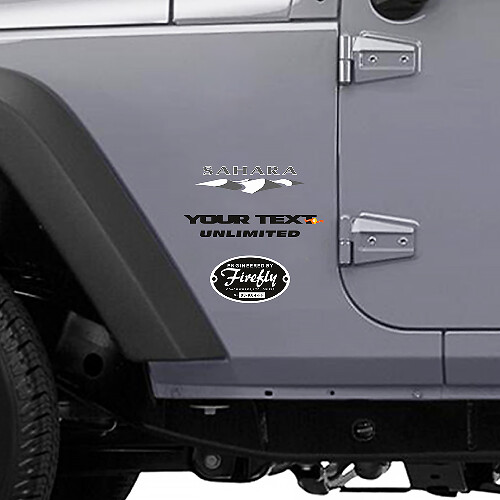Sahara Custom Zij Vinyl Sticker voor Jeep Wrangler Unlimited