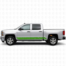 Topografische contour deur- en zijschortvinylstrepen voor Chevrolet Silverado 1500 K2XX 2014-2019_6