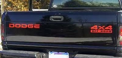 4x4 Off Road Achterklep Vinyl Decal Set voor Dodge Ram 1500 2500 Dakota