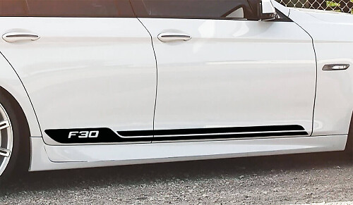 BMW strepen vinyl carrosserie Deuren sticker logo bmw F30 F36 F32 serie
