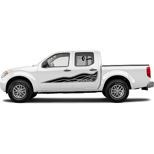 Paar Wave Style zijdecals stickers voor Nissan Frontier
