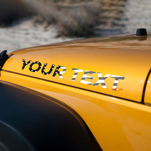 American vlag stijl lettertype motorkap vinyl decal set voor Jeep Rubicon_3