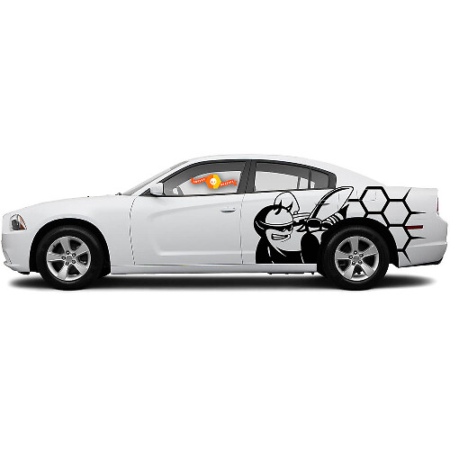 Scat Pack honingraat zijvinylstickers set voor Dodge Challenger Charger