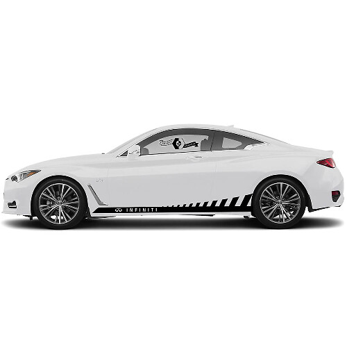 Paar Decal Sticker Zijdeur Klassieke Streep voor INFINITI Q50 Q60
