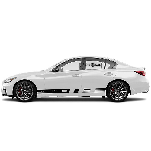 Paar Decal Sticker Zijdeur Carrosserie Side Stripe voor INFINITI Q50 Q60
