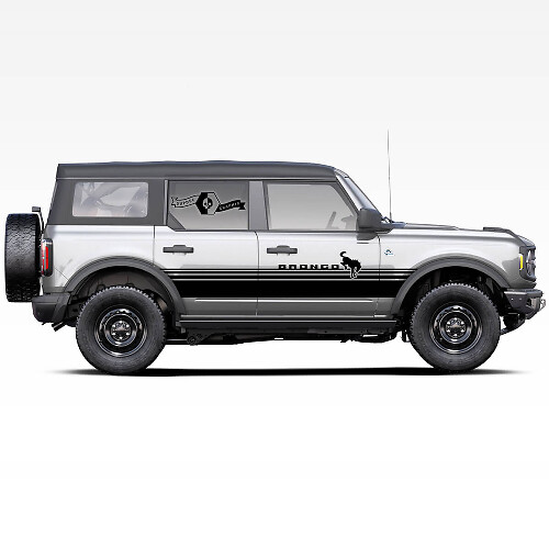 Zijdeurstickers voor Ford Bronco 2021 - nu badland
