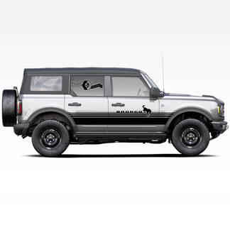 Zijdeurstickers Stickers voor Ford Bronco 2021 - nu badland
