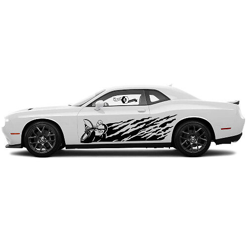 Scat Pack Moddersplash Zijdeur Vinyl Decal Sticker voor Dodge Charger