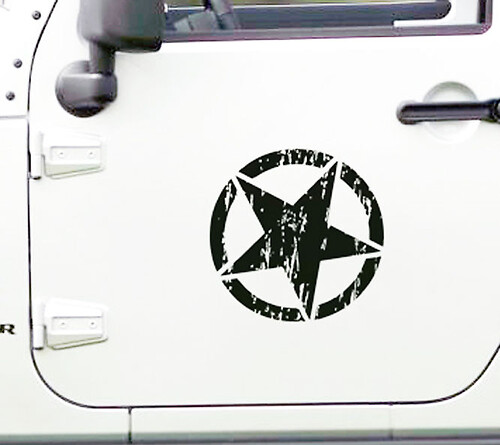 Star Black Ops Oscar Mike Deur Vinyl Decal Sticker voor Jeep Wrangler