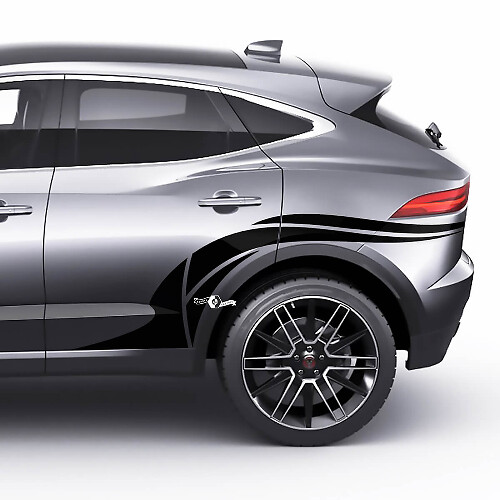 Jaguar E-Pace Achterwielboog Grafische sticker Logo-sticker
