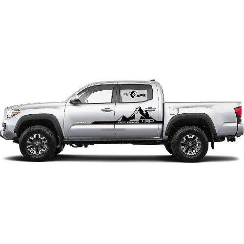 TRD offroad Mountains Deuren BedSide Side Vinyl Stickers Decal passend voor Toyota Tacoma Tundra alle jaren
