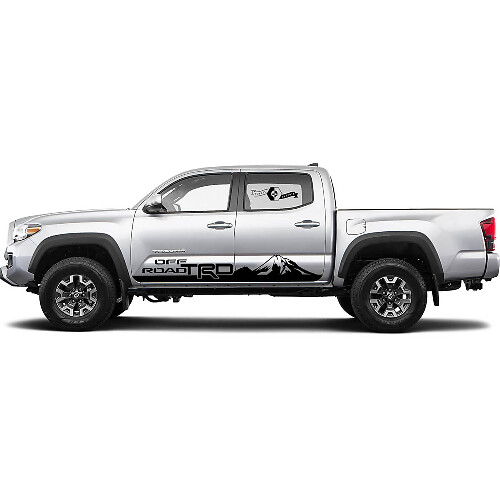 TRD off road Mountains Rocker Panel BedSide Side Vinyl Stickers Decal passend voor Toyota Tacoma Tundra alle jaren
