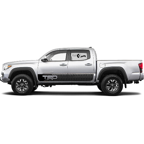 TRD offroad Lines Rocker Panel BedSide Side Vinyl Stickers Decal passend voor Toyota Tacoma Tundra alle jaren
