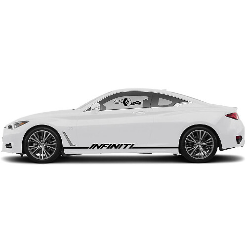 Paar Decal Sticker Zijkant deur Onderste deel Streep voor INFINITI Q50 Q60
