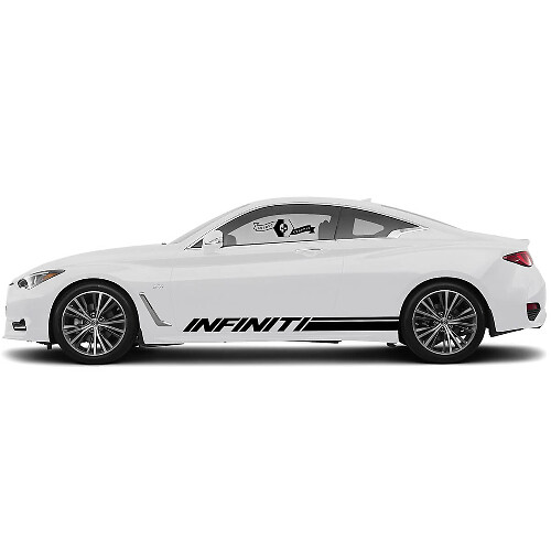 Paar Decal Sticker Zijdeur Rocker Panel Streep voor INFINITI Q50 Q60
