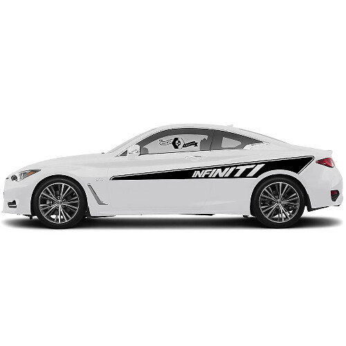 Paar Deur Accent Strip Zijdecal Perspectiefsticker Deurstrook voor INFINITI Q50 Q60
