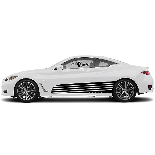 Deuraccent onderste deel carrosseriestrip Strobe zijdecal Perspectiefsticker deurstreep voor INFINITI Q50 Q60
