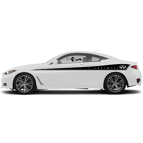 Paar Deur Accent Carrosseriestrip Zijdecal Sticker deur Streep voor INFINITI Q50 Q60
