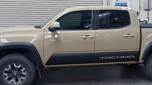 Paar TRD Tacoma Rocker Panel Side Vinyl Stickers Decal passend voor Toyota Tacoma Tundra alle jaren
 2
