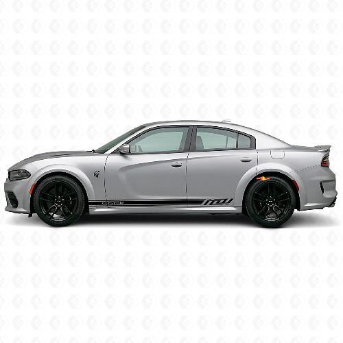 Racing Custom Zijstrepen Vinyl Sticker voor Dodge Charger Electric