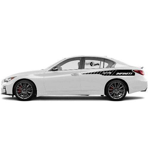 Achterklep Accent Strip Side Decal Sticker deursticker voor INFINITI Q50
