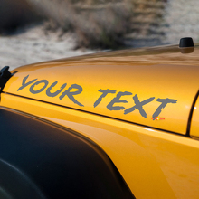 Vinylstickers in verweerde stijl voor motorkap van Jeep Wrangler YK JK XJ_2