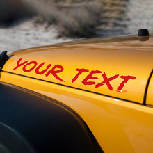 Vinylstickers in verweerde stijl voor motorkap van Jeep Wrangler YK JK XJ_3