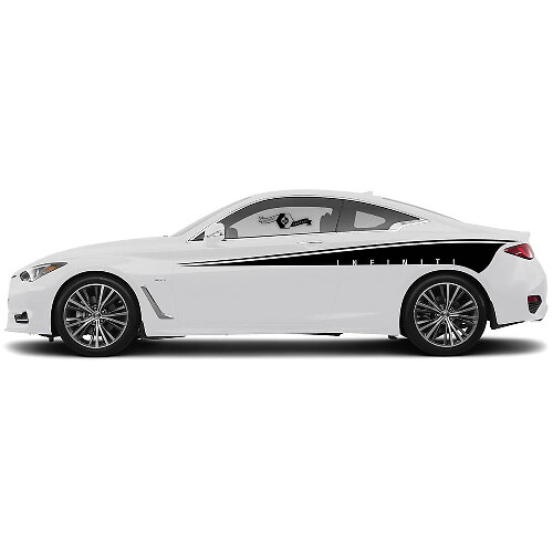 Kit Deur Accent Bovenkant Carrosserie Traanvormige Strip Zijkant Sticker Deur Streep voor INFINITI Q50 Q60
