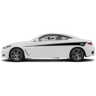 Kit Deur Accent Top Body Teardrop Strip Trim Side Decal Sticker Deur Streep voor Infiniti G60