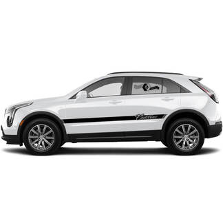 2 nieuwe stickerdeuren Classic Center Sticker Lines Classic Stripe voor Cadillac XT4
