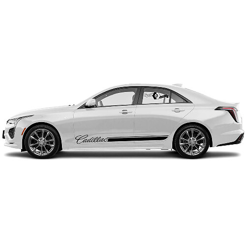 2 Nieuwe Decal Sticker Stijlvolle Rocker Panel Accent vinyl Decal voor Cadillac CT4
