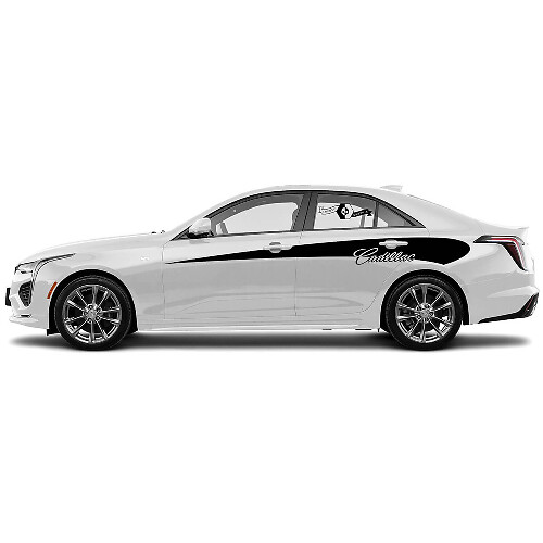 2 Nieuwe Decal Sticker Stijlvolle Accent Zijwrap vinyl Decal voor Cadillac CT4
