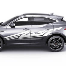 Jaguar E-Pace Zijdeuren Grafische Geometrische Stijl sticker met decal
 2
