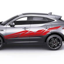 Jaguar E-Pace zijdeuren grafische sticker met geometrische stijl
 3