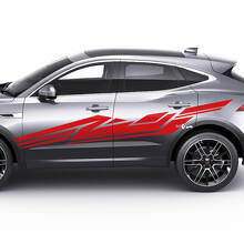 Jaguar E-Pace Zijdeuren Grafische Geometrische Stijl sticker met decal
 3